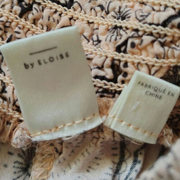 Eloise Bohemian Wide Pants Peach Womens Size Medium - Picture 6 of 7